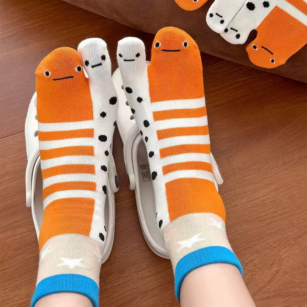 Toe Sock Split - Women's Funny Cute Split Toe Socks