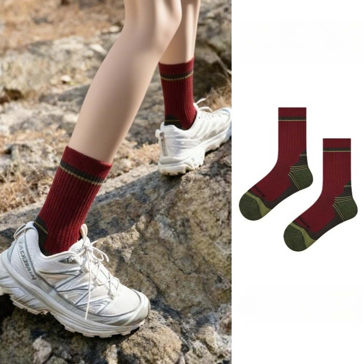 Men Women Merino Wool Socks Th - Wool Hiking Sock recension och pris