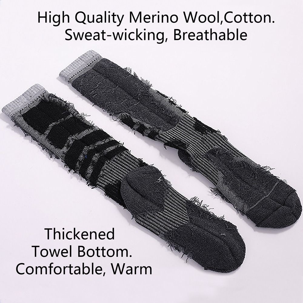 Thickened Merino Wool Outdoor  - Wool Hiking Sock recension och pris